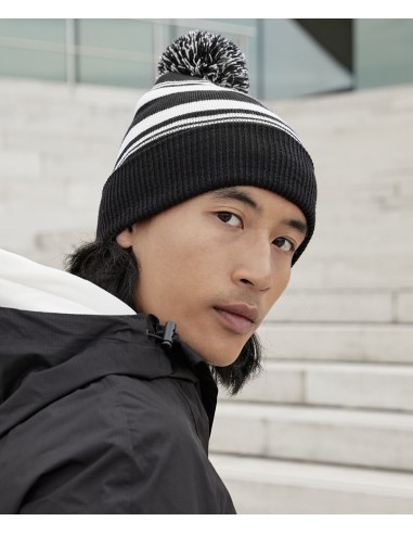 BEE-B473R-Striped Fan Beanie